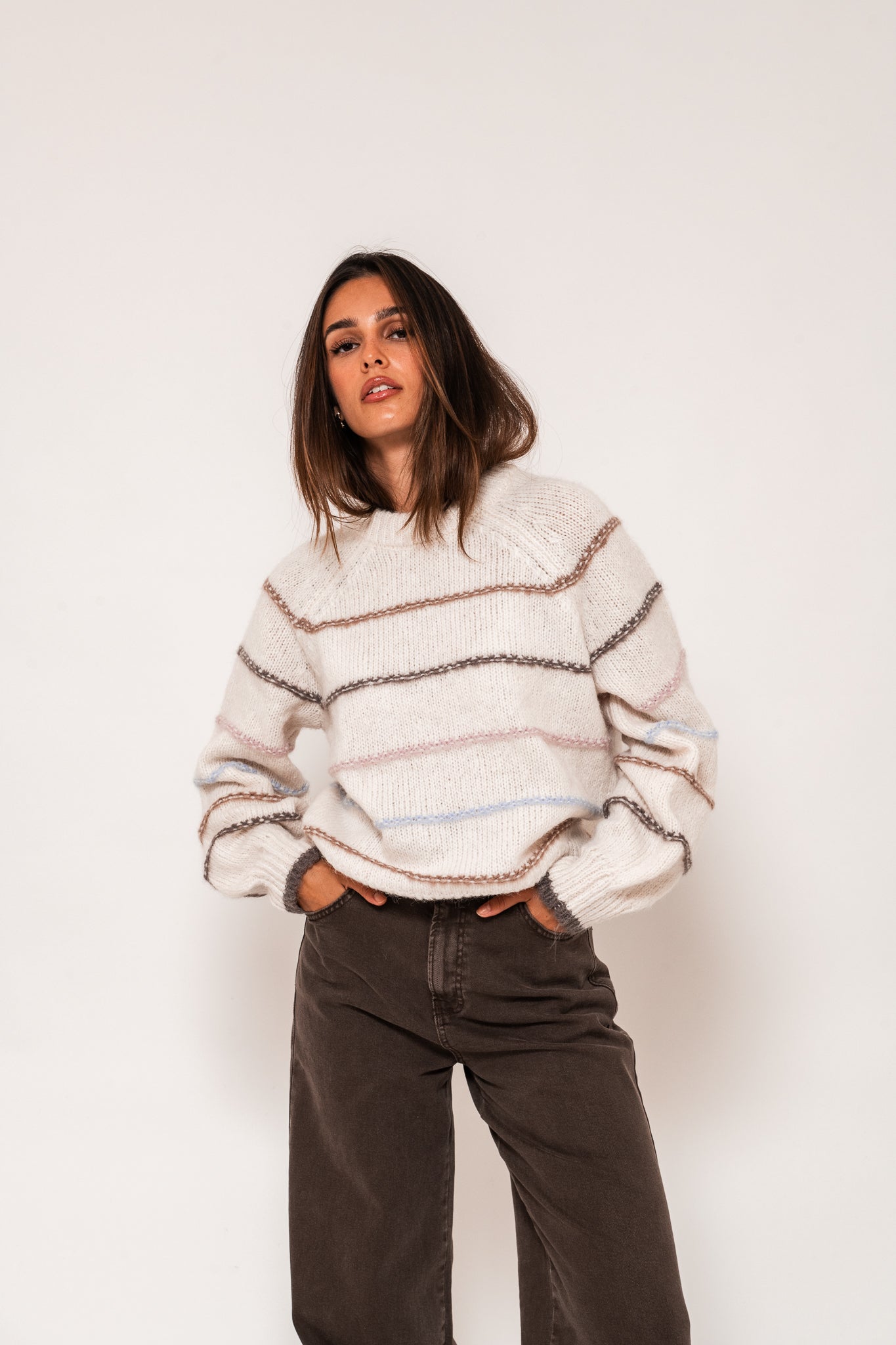 PCNELIA Pullover - Birch